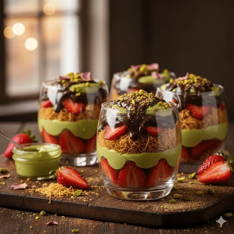 dubai chocolate strawberries