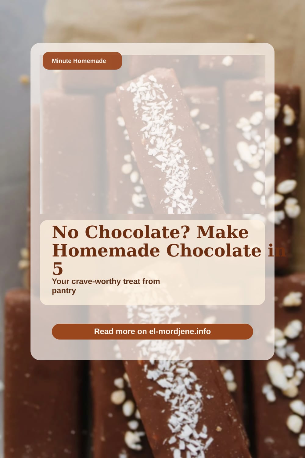 5-Minute Homemade Chocolate: No Chocolate Needed! 2 5-Minute Homemade Chocolate: No Chocolate Bars Required!