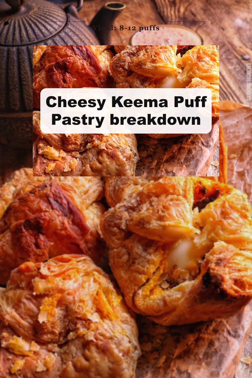 Cheesy Keema Puff Pastry: A Savory French Pastry Recipe Twist 3 Cheesy Keema Puff Pastry breakdown | Cheesy Keema Puff Pastry: A Savory French Pastry Recipe Twist