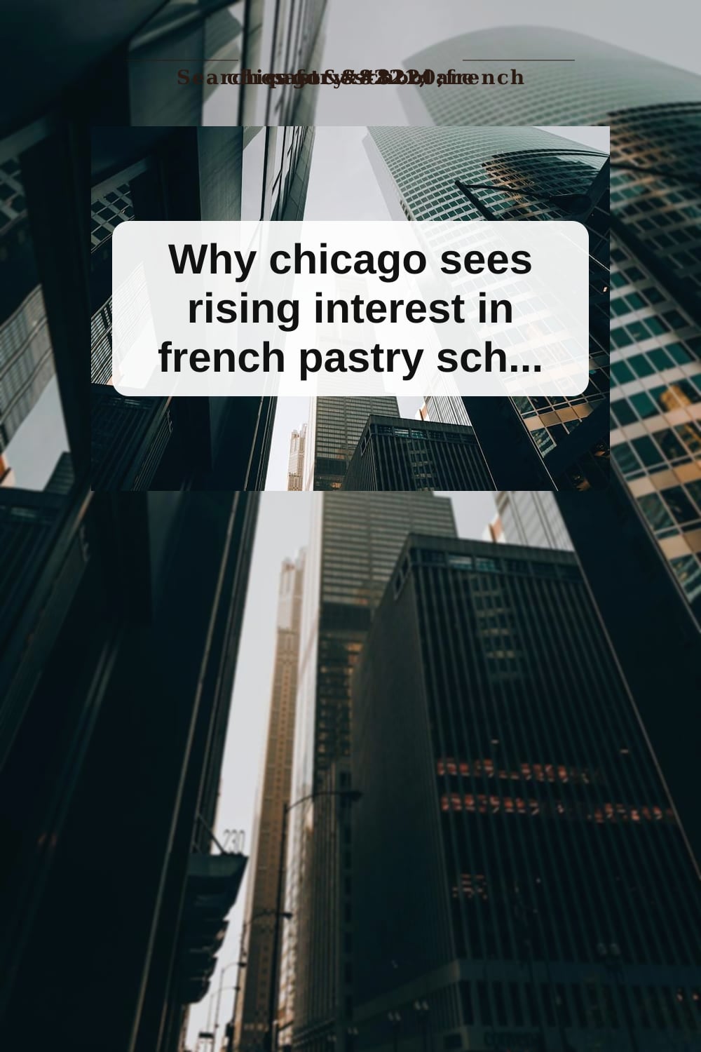 Why chicago sees rising interest in french pastry school searches | Chicago Sees Rising Interest...