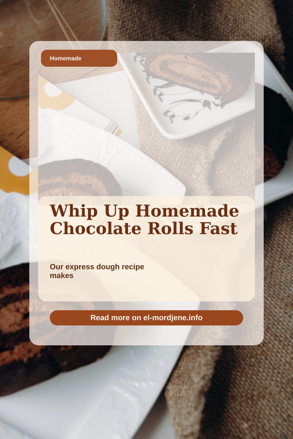 Homemade Chocolate Rolls: Fast & Easy Express Dough Recipe