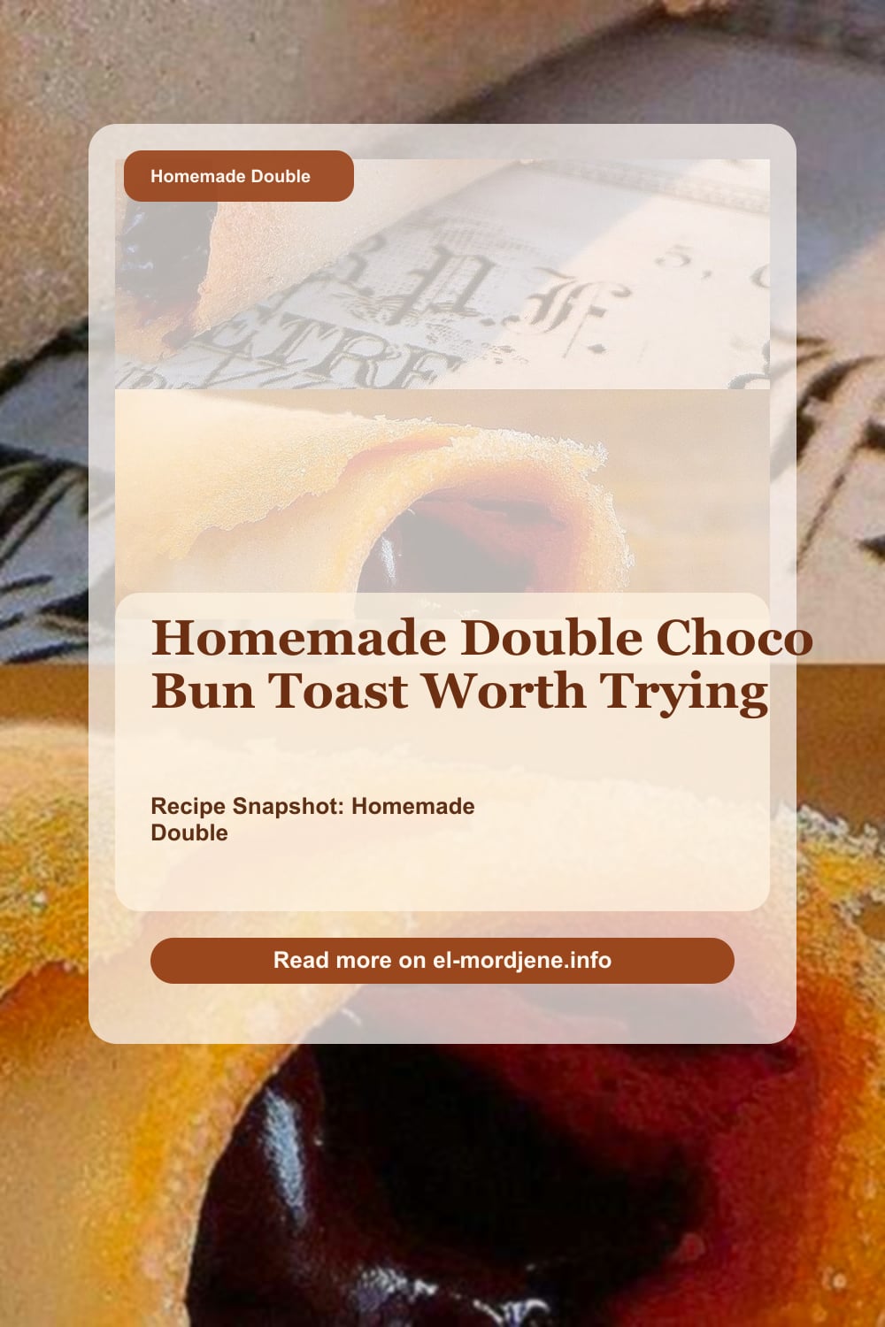 Homemade Double Choco Bun Toast: Roti'O & RotiBoy Style 2 Homemade Double Choco Bun Toast: Roti’O & RotiBoy Style