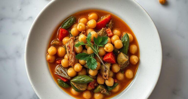 Classic Mediterranean Chickpea and Vegetable Stew