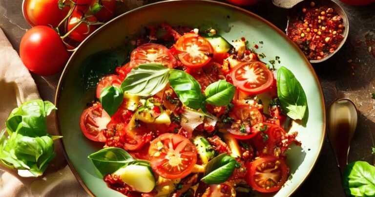 Fresh Tomato Cucumber Salad Recipe