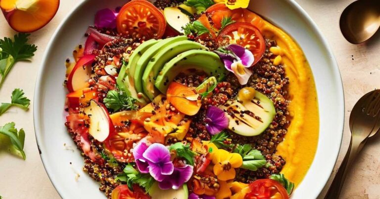 Mediterranean Quinoa Bowl with Roasted Vegetables