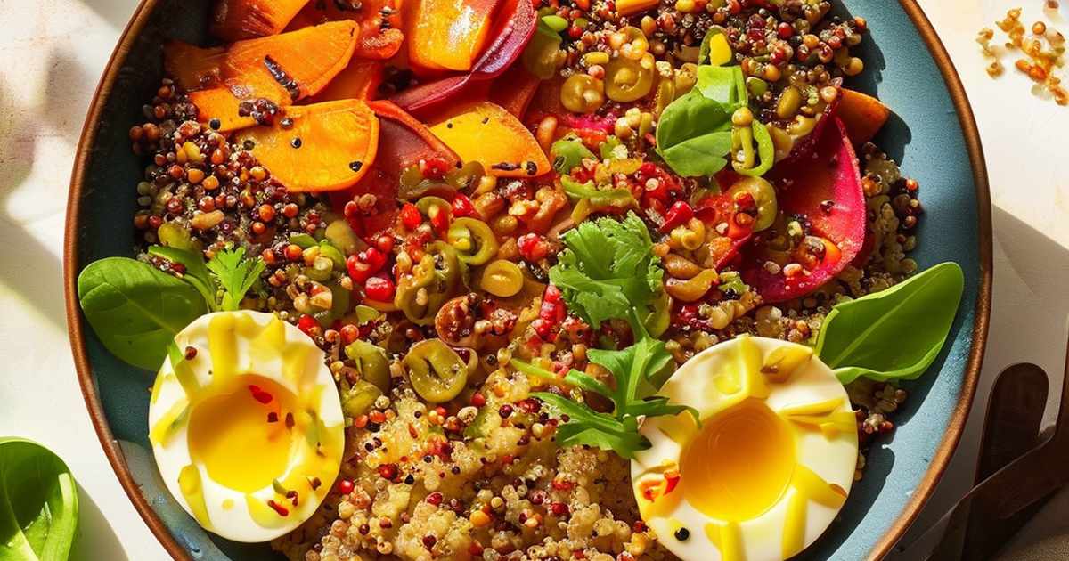 Quinoa and Roasted Vegetable Power Bowl
