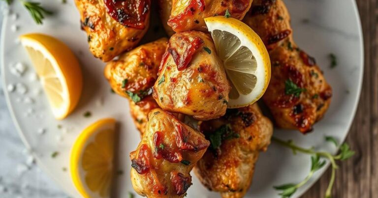 Refreshing Mediterranean Lemon Herb Chicken Skewers