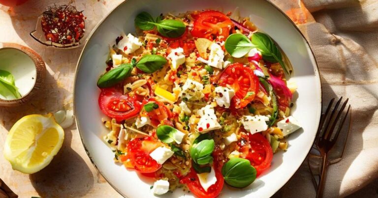 Refreshing Mediterranean Orzo Salad with Feta