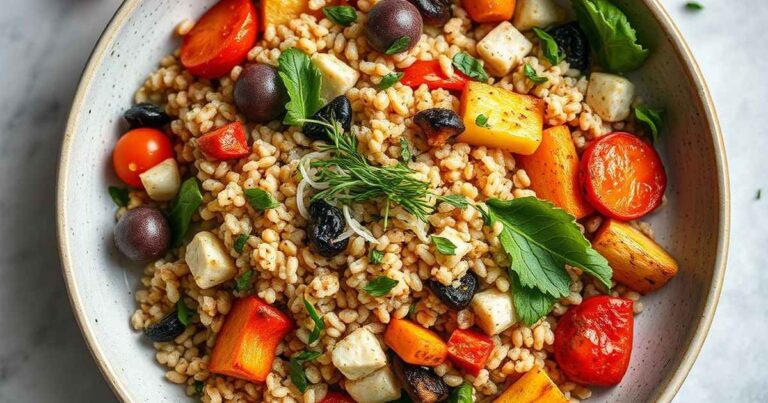 Nutritious Quinoa Salad with Roasted Vegetables