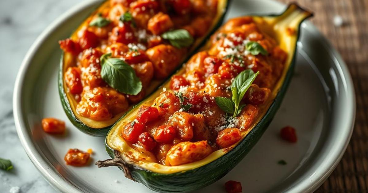 Classic Italian-Style Zucchini Boat Recipes 1 Classic Italian-Style Zucchini Boat Recipes